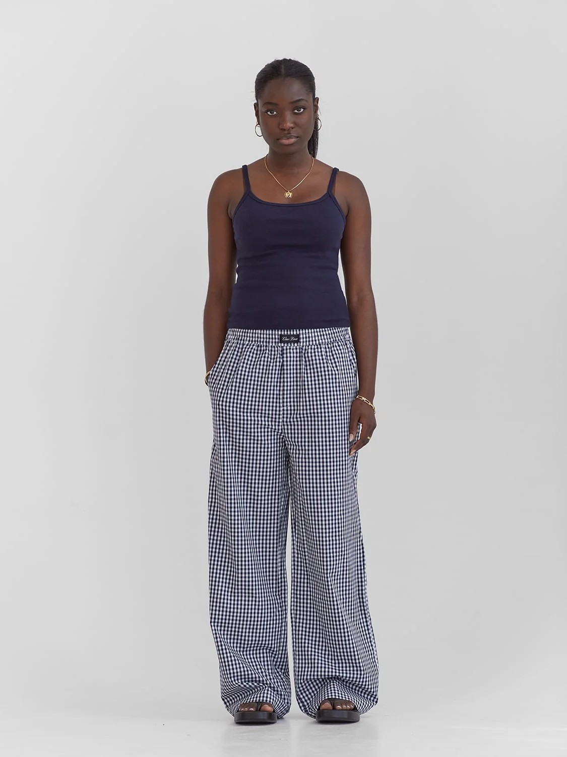 Lounge Pants Navy Gingham 🏳️‍🌈