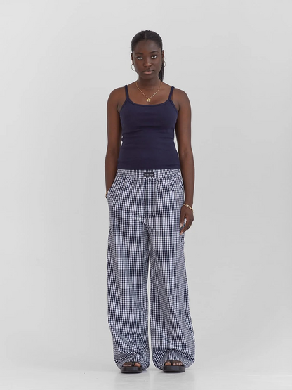 Lounge Pants Navy Gingham 🏳️‍🌈