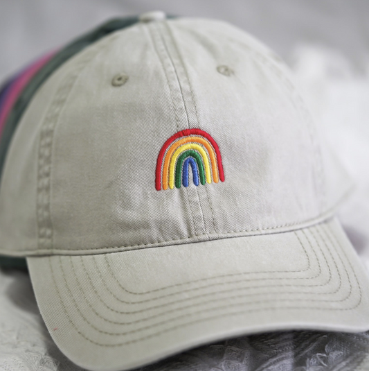 Rainbow Embroidered Hat