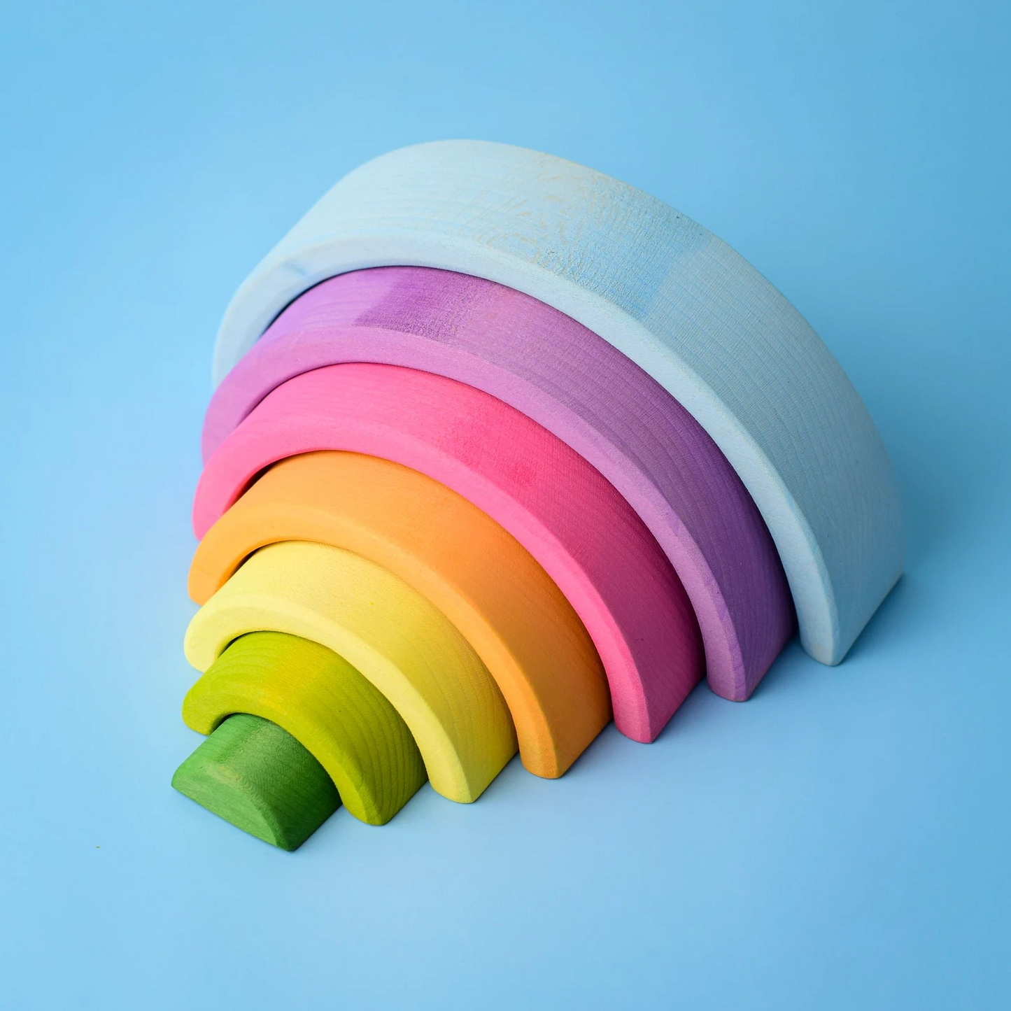 Small Rainbow Wooden Stacker Toy