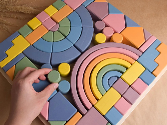 Wooden Building Baby Blocks