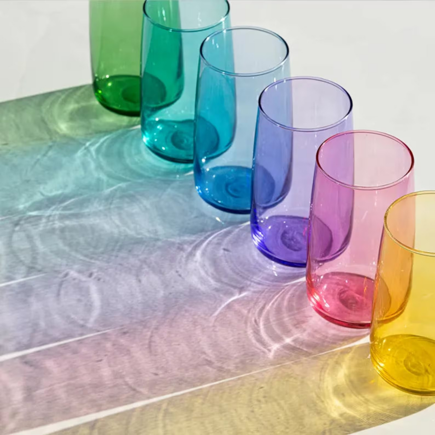 6 Colorful Glasses