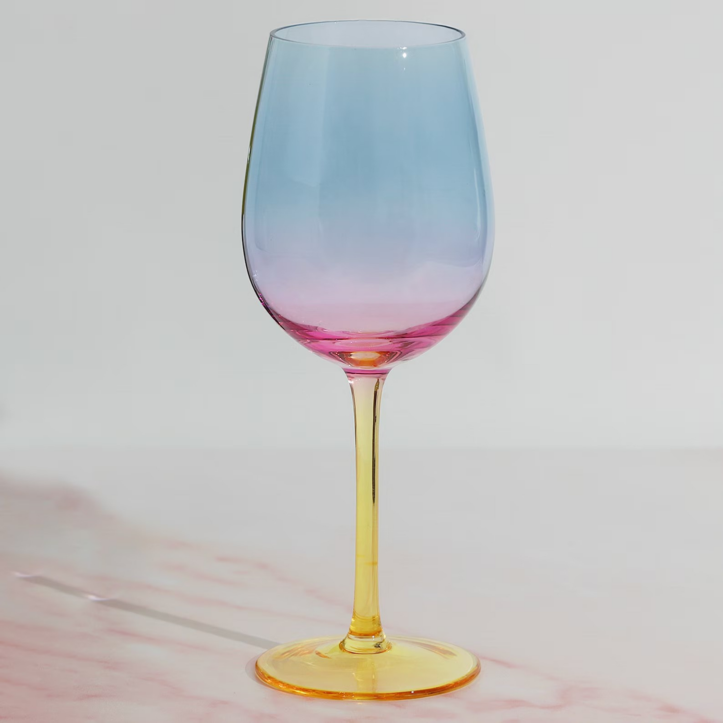 Sunset Rainbow Wine Glasses