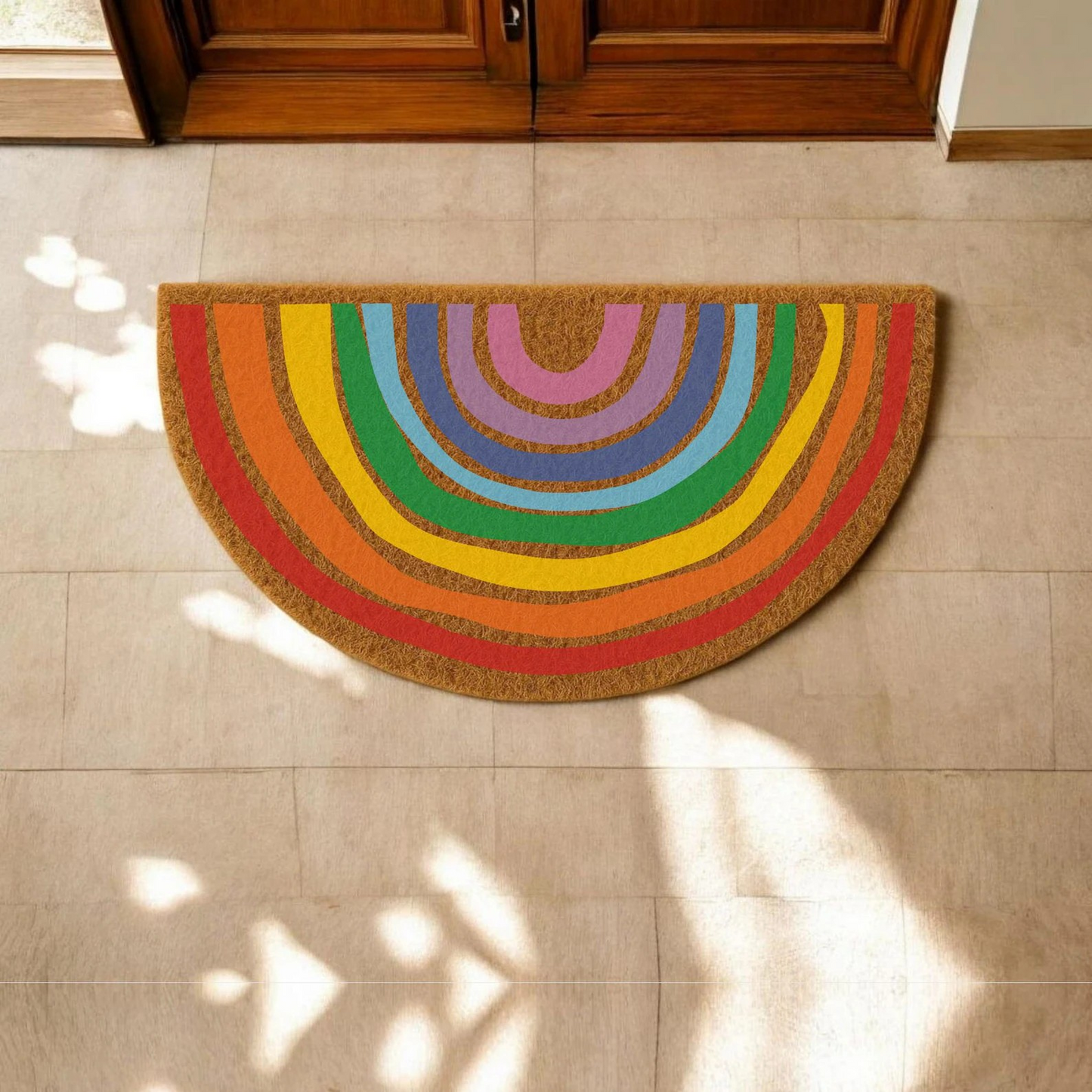 Rainbow Painted Doormat