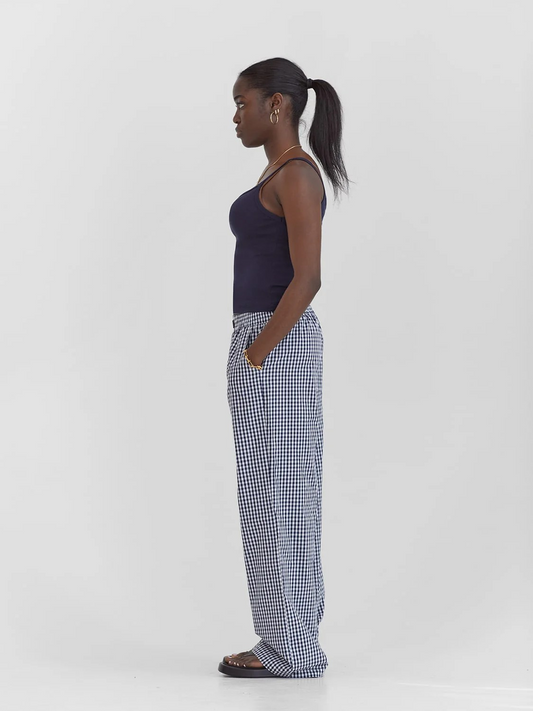 Lounge Pants Navy Gingham 🏳️‍🌈