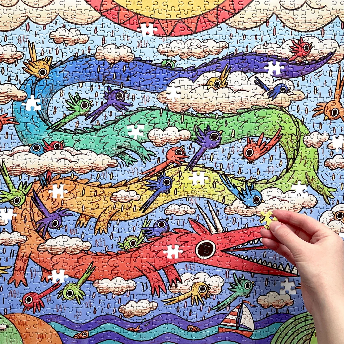 Rainbow Dragon Jigsaw Puzzle