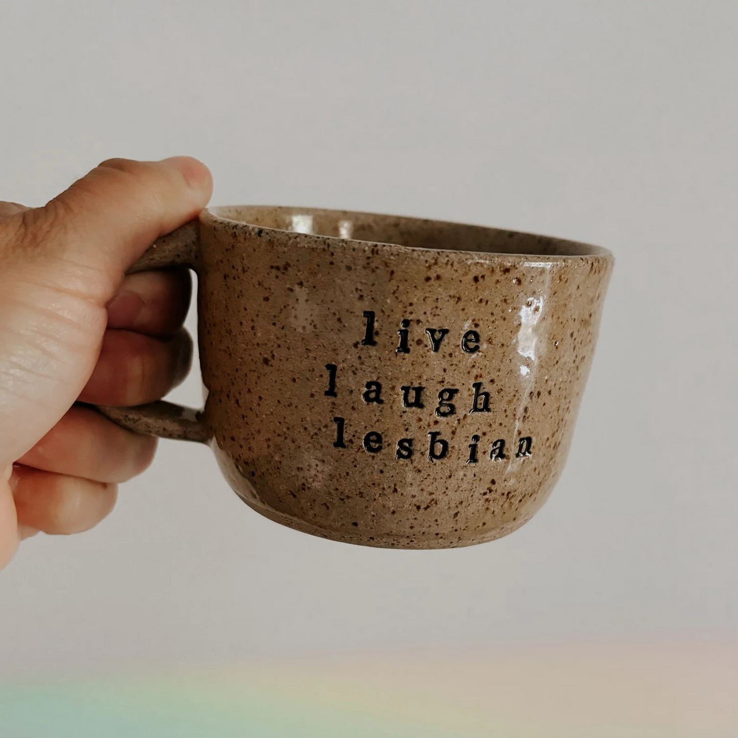 Live Laugh Lesbian Mug 🏳️‍🌈